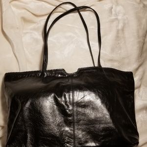 Latico shopper tote black leather